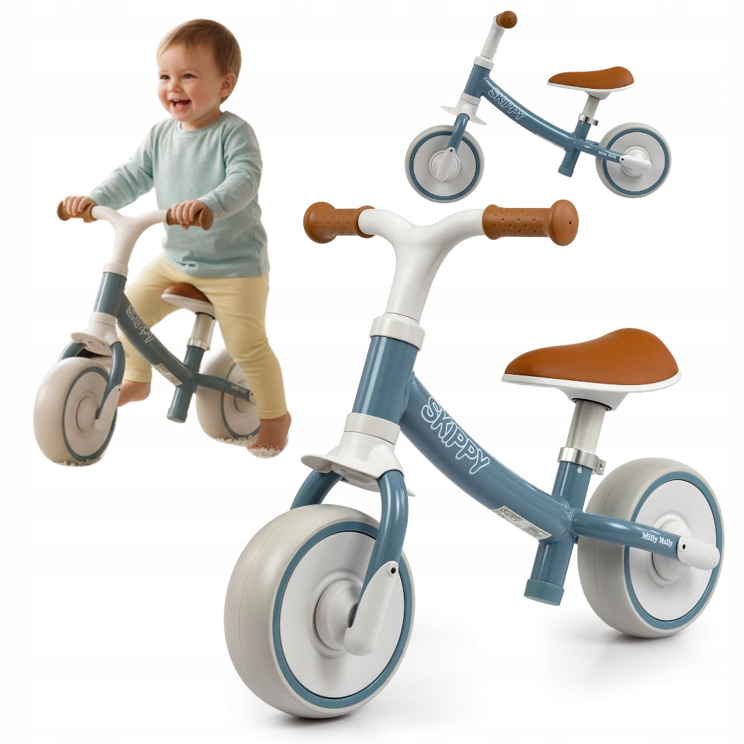 BALANCE BIKE CHILDREN'S BIKE blue LIGHTWEIGHT ADJUSTABLE EVA WHEELS gift