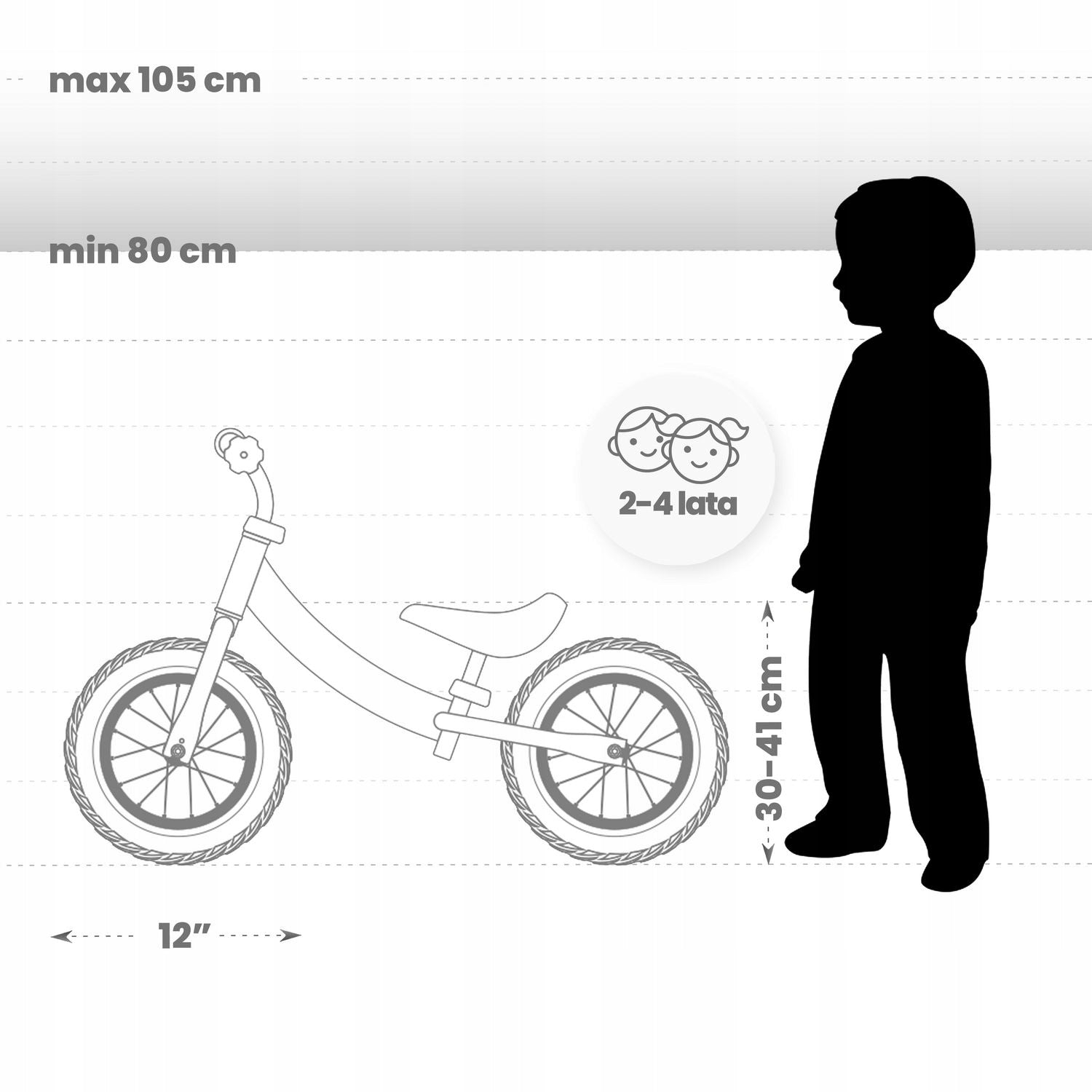 BALANCE BIKE FLASH PUMPED WHEELS STARS Maximum kid's weight 30 kg