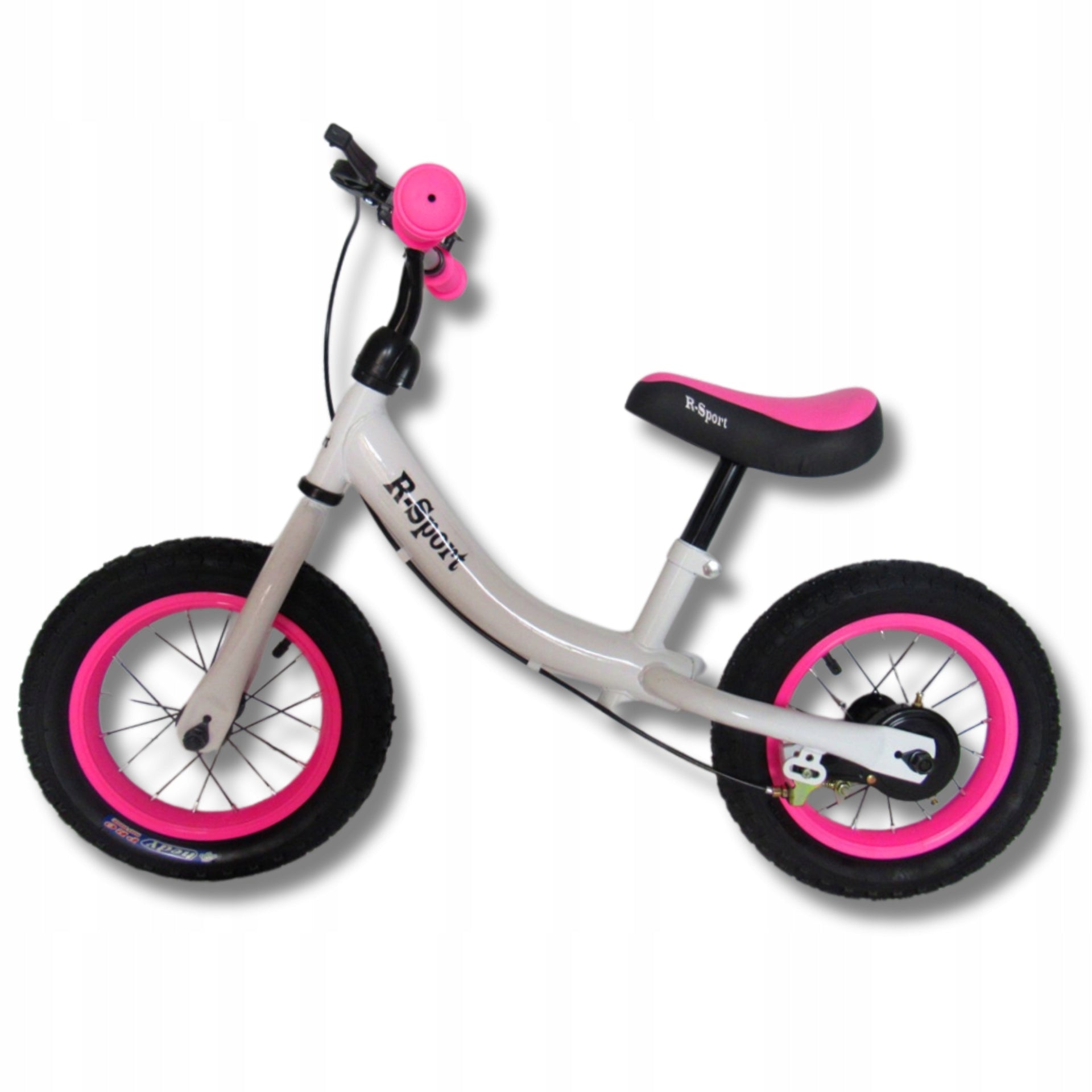 BALANCE BIKE FOR GIRLS CHILDREN 3 YEARS OLD PINK WHITE WITH BRAKE Color white pink
