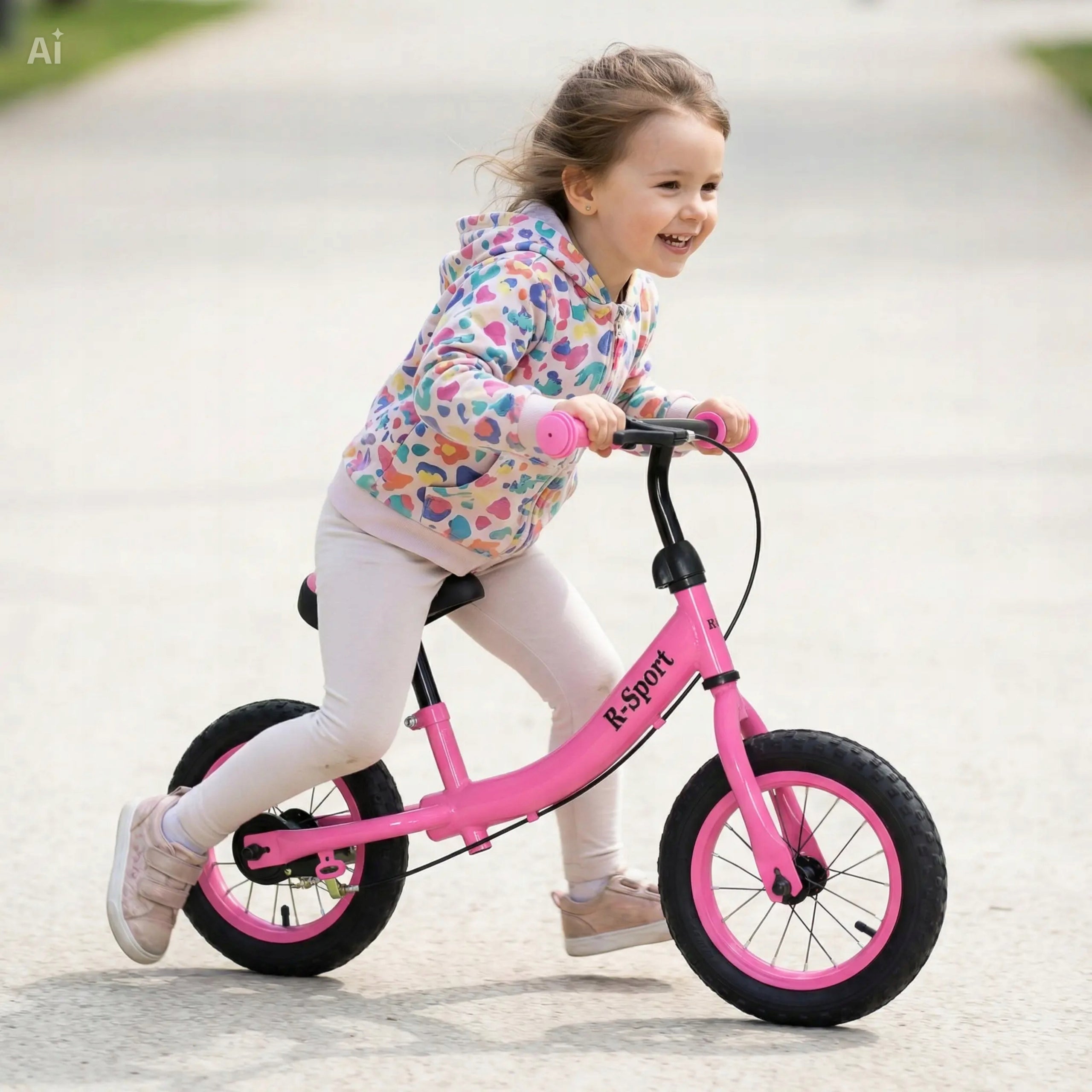 BALANCE BIKE FOR GIRLS CHILDREN 3 YEARS OLD PINK WITH BRAKE Kid's age 3＋ years