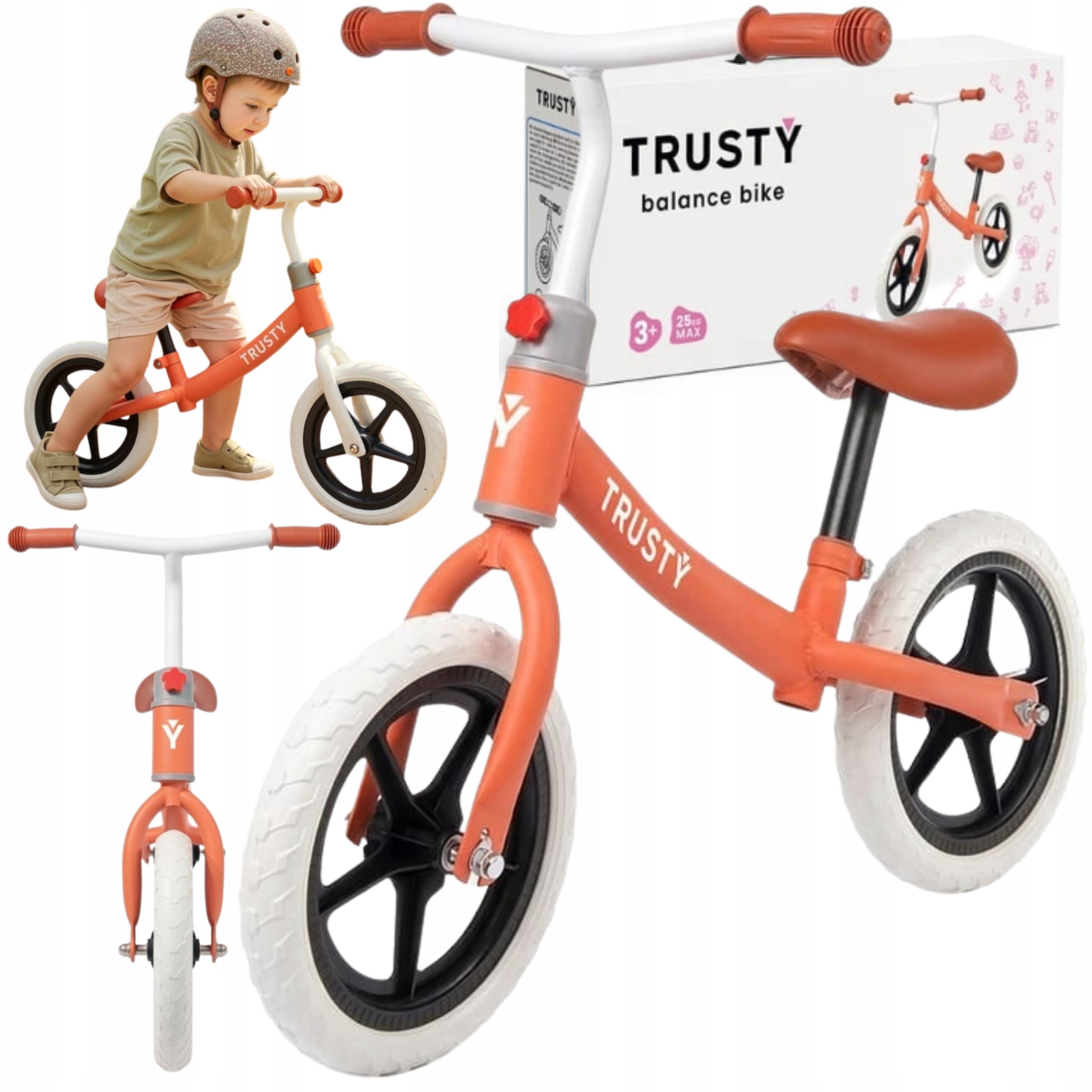 BALANCE BIKE LIGHT FOR CHILDREN GIRLS ADJUSTABLE CHILDREN 2-6 YEARS