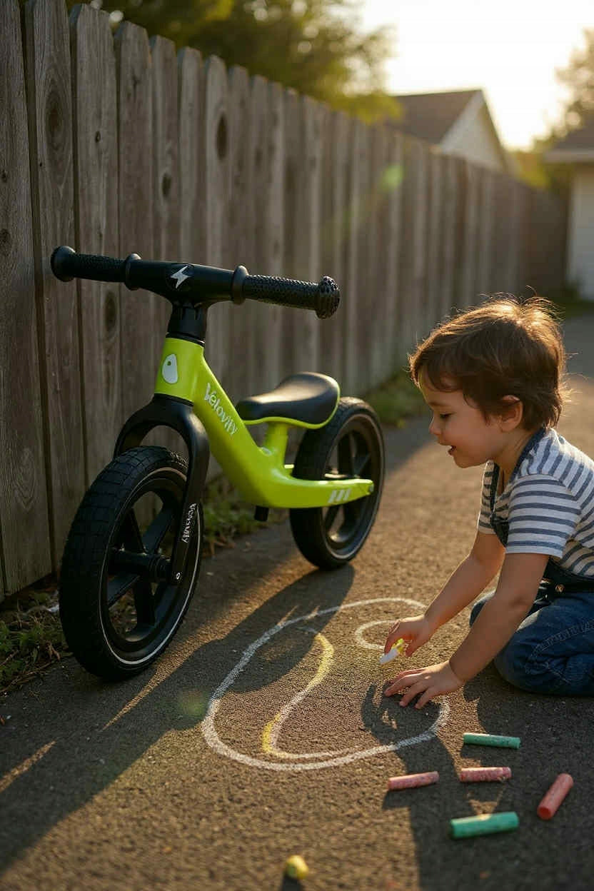 BALANCE BIKE LIGHT/ PUMPED WHEELS/ LIME Model ROWER BIEGOWY DZIECIĘCY LIMONKA POMPOWANE KOŁA
