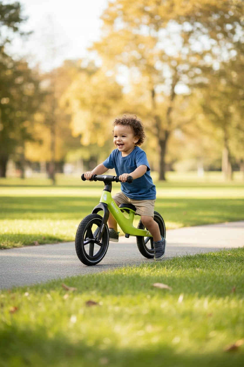BALANCE BIKE LIGHT/ PUMPED WHEELS/ LIME