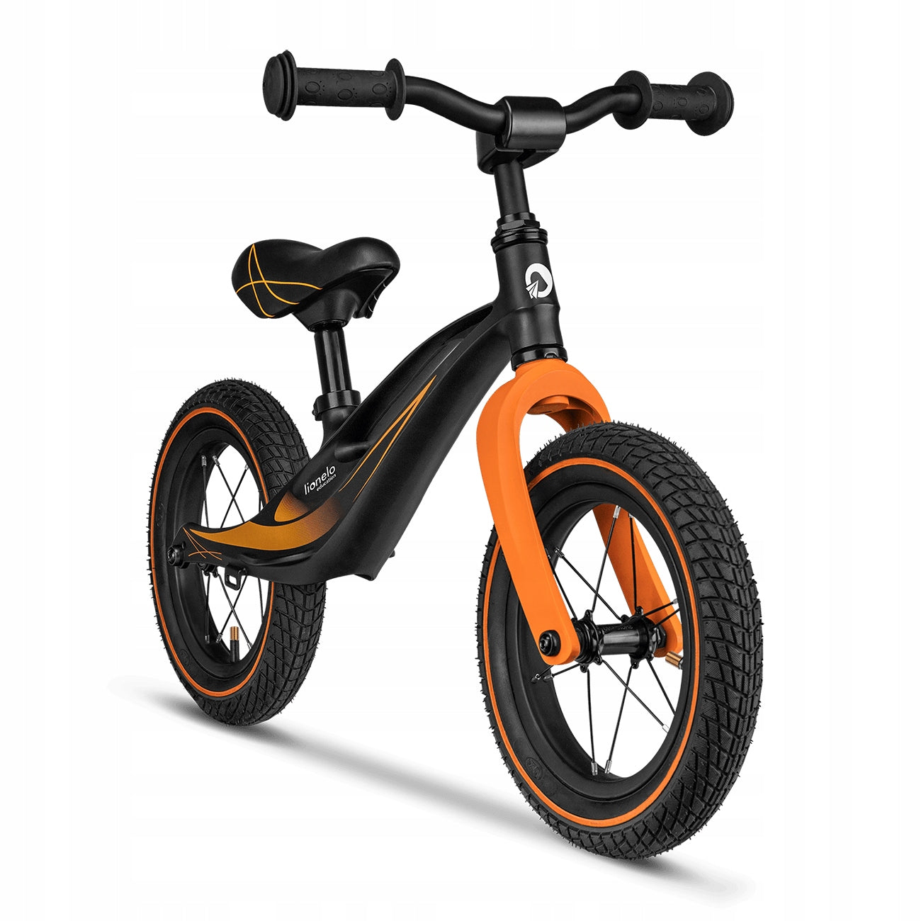 BALANCE BIKE Lionelo Bart AIR | PUMPED WHEELS | sports black Brand Lionelo
