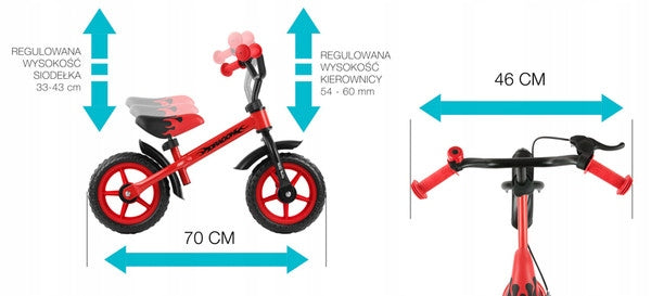 BALANCE BIKE MILLY MALLY DRAGON BRAKE Kid's age 2＋ years