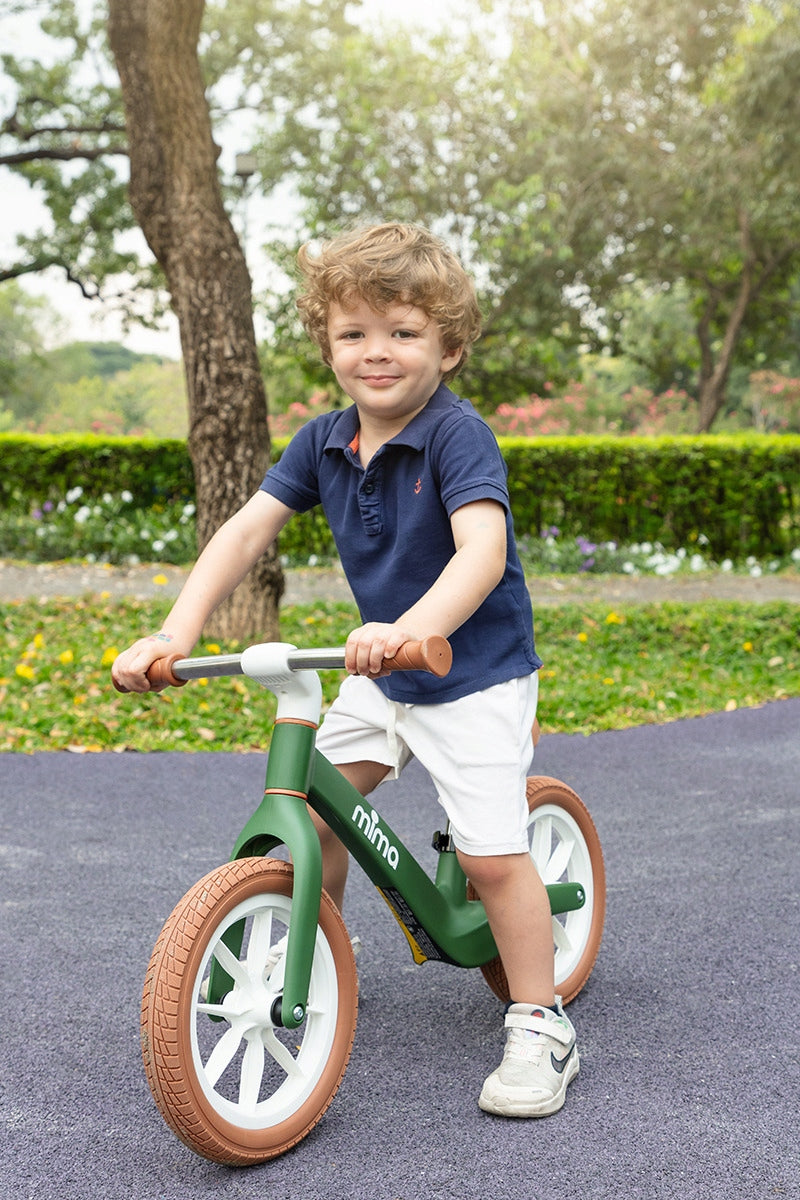 BALANCE BIKE MIMA ZOOM - GREEN / CAMEL Brand Mima