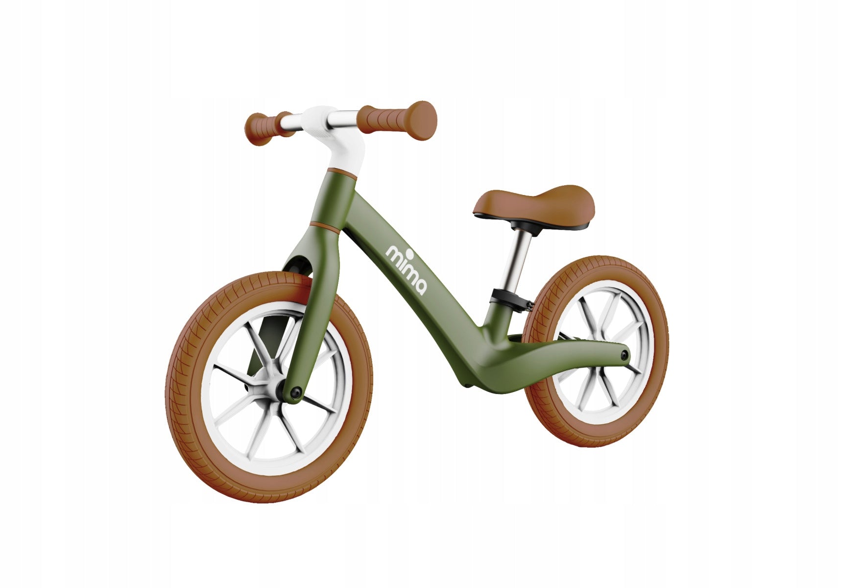 BALANCE BIKE MIMA ZOOM - GREEN / CAMEL