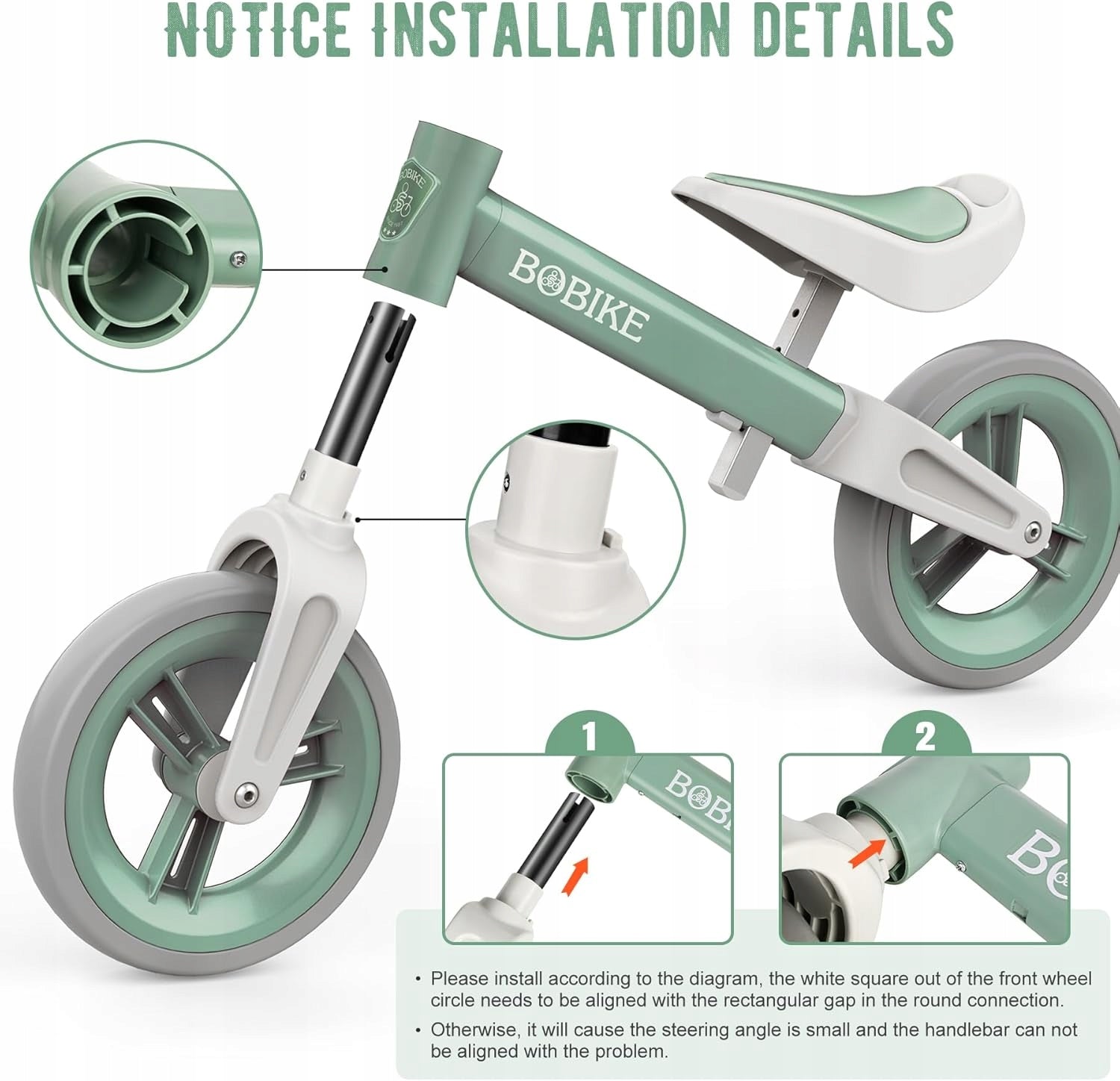 BALANCE BIKE PEDAL-FREE BIKE BOBIKE 1.5-4 years up to 25 kg ADJUSTABLE Brand no brand