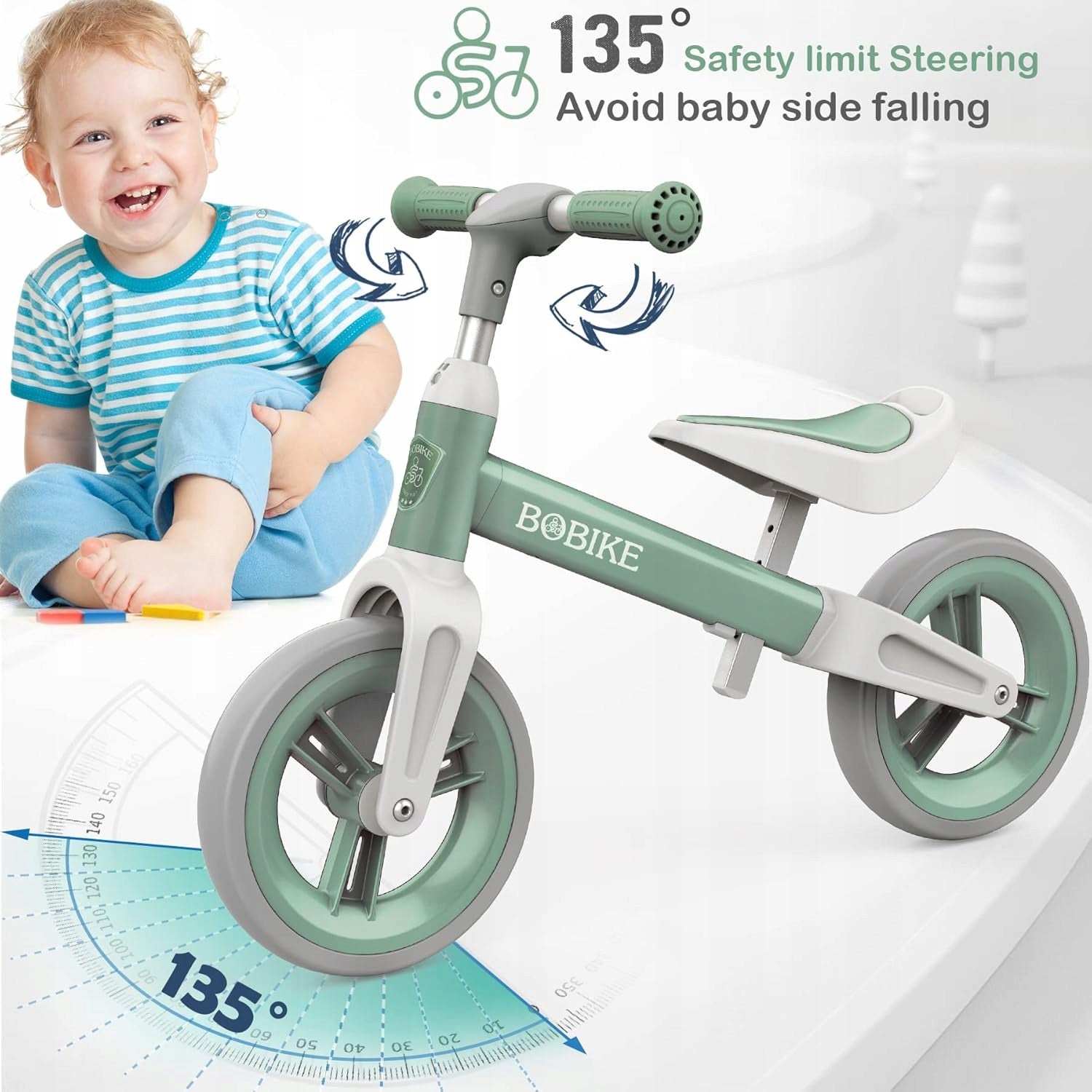 BALANCE BIKE PEDAL-FREE BIKE BOBIKE 1.5-4 years up to 25 kg ADJUSTABLE EAN (GTIN) 671716727811