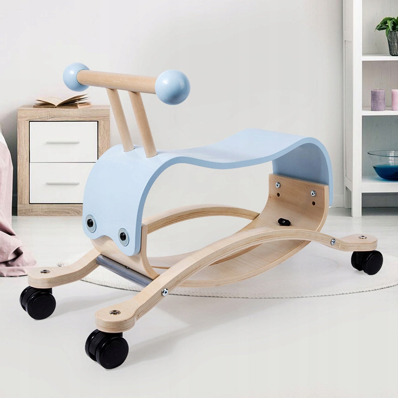 BALANCE BIKE ROCKER 2IN1 WOODEN ON WHEELS PASTEL RIDING DIANATE TEACHES Brand no brand