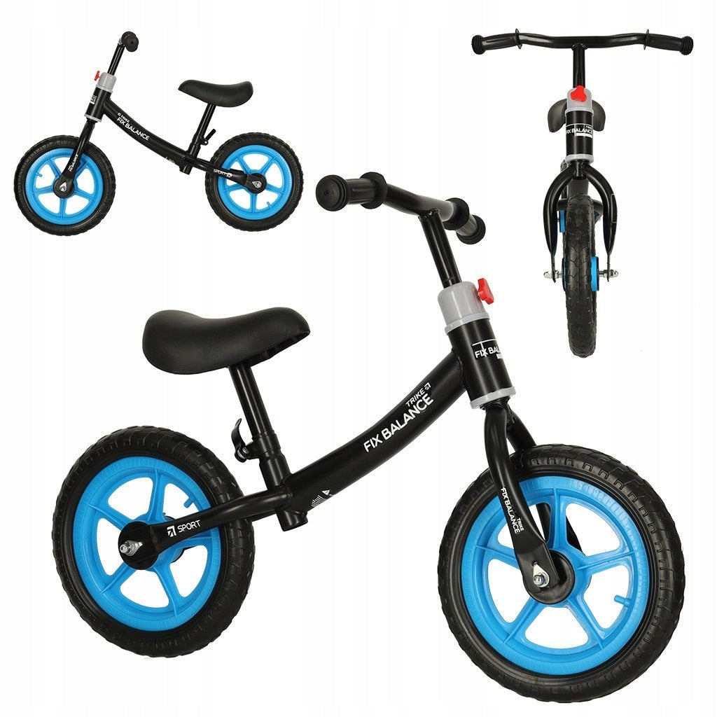 BALANCE BIKE TRIKE FIX BALANCE FOR CHILDREN ULTRA LIGHT ADJUSTABLE BLACK