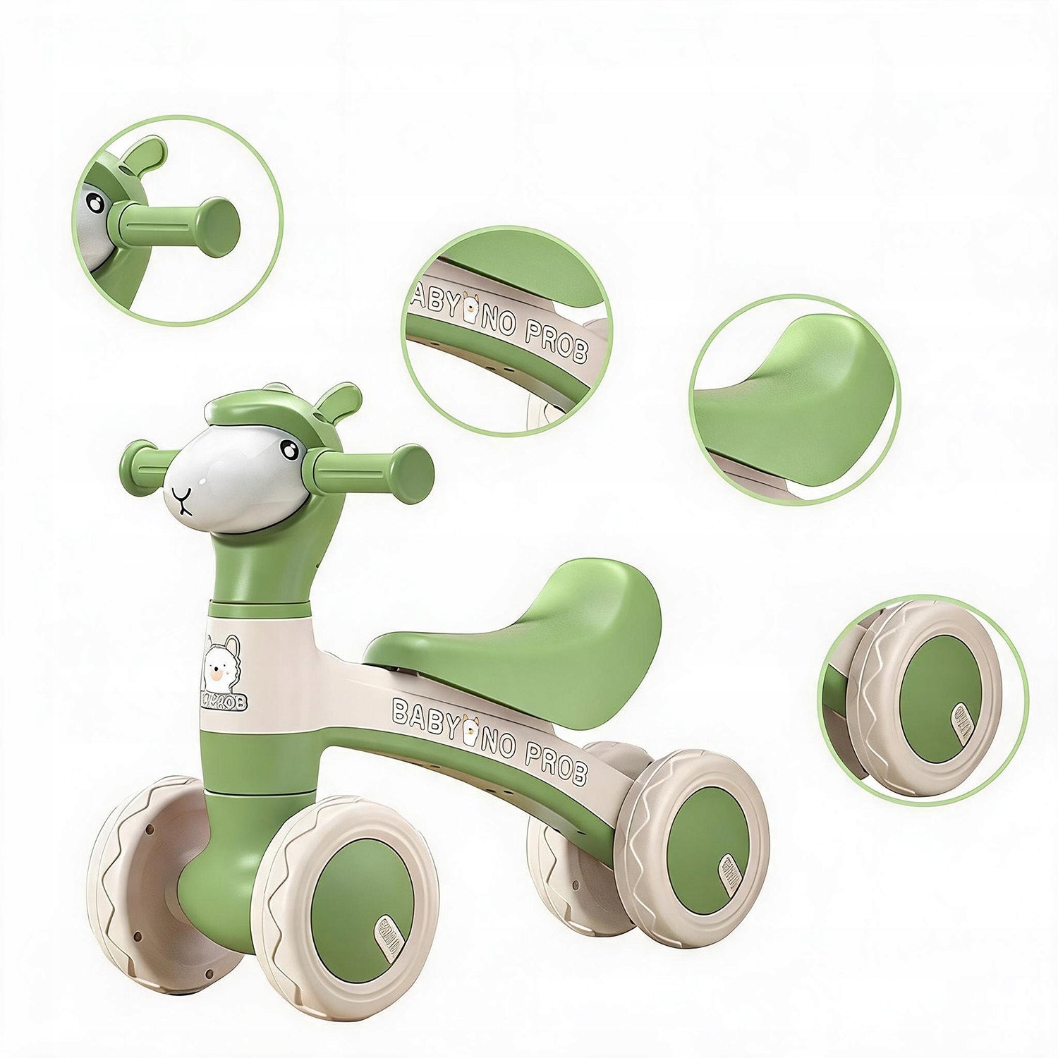 BALANCE BIKE WITH MUSIC + LIGHTS + SOAP BUBBLE SPRAY Packaging status original