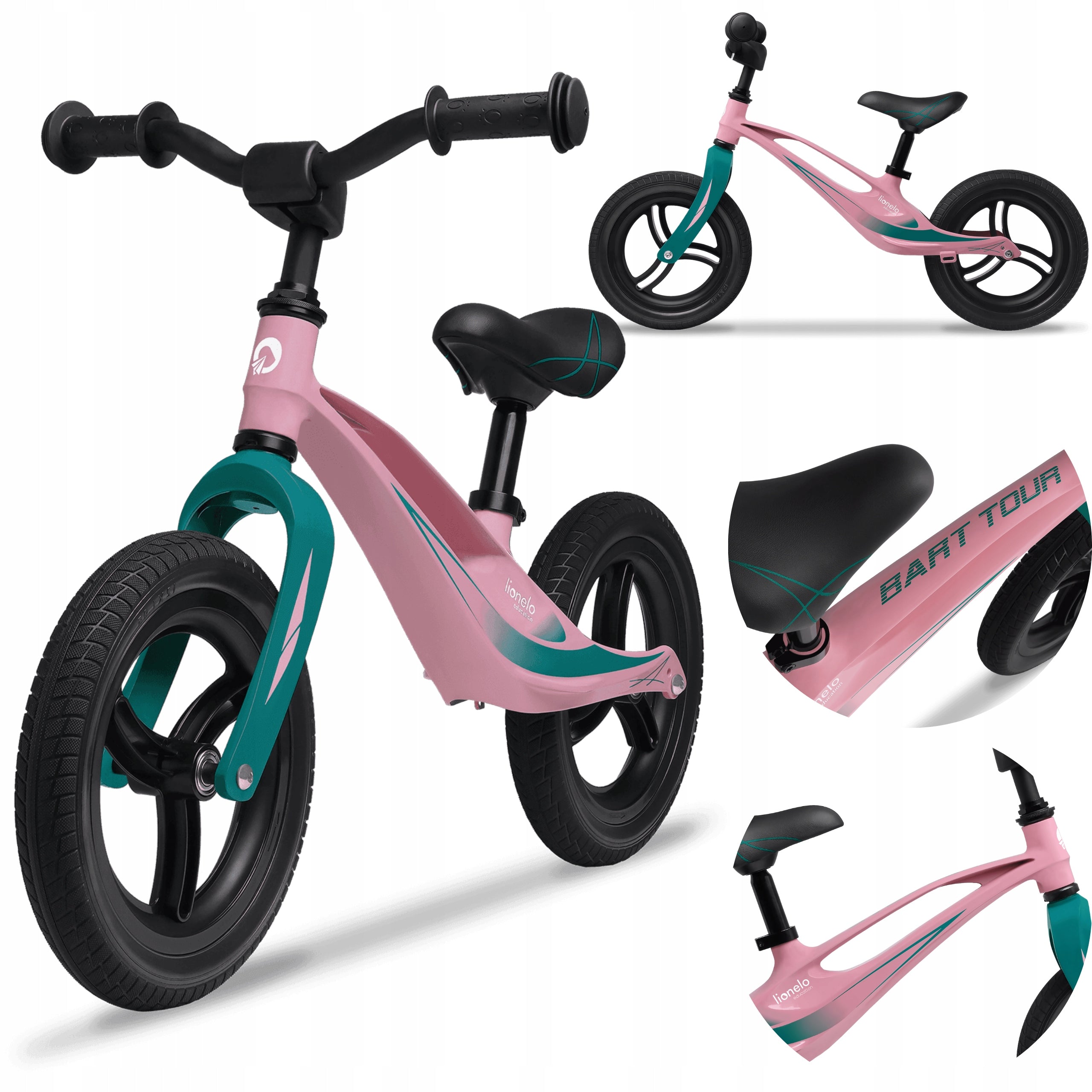 BALANCE BIKE for girls wheel rider PU LIGHTWEIGHT Lionelo Bart Tour Brand Lionelo