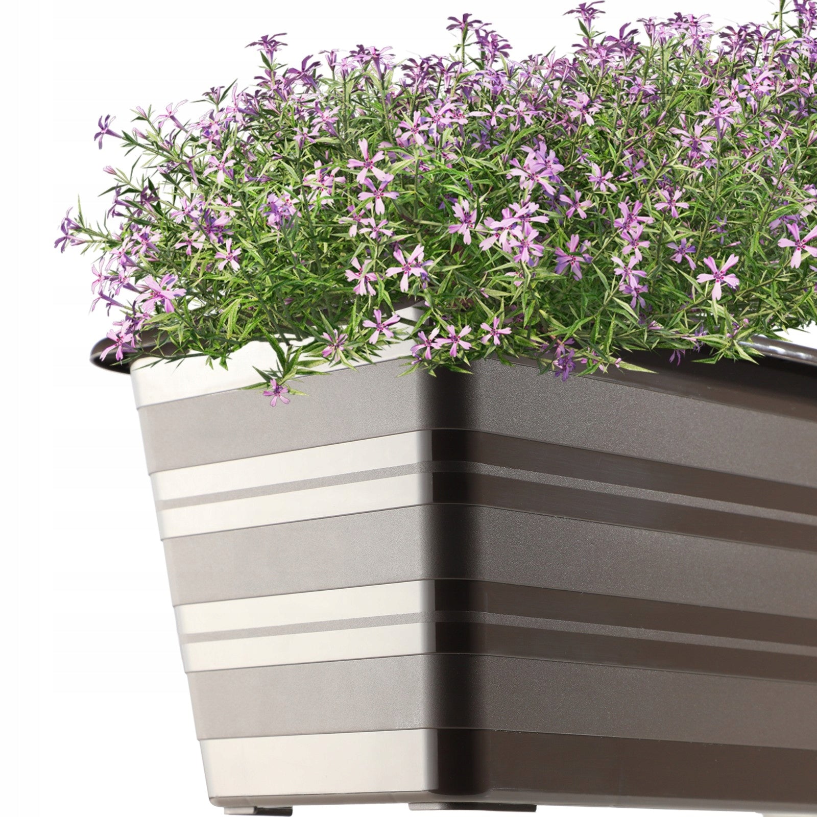 BALCONY BOX 59 cm FLOWER POT FLOWERBED BALCONY BROWN Packaging status original
