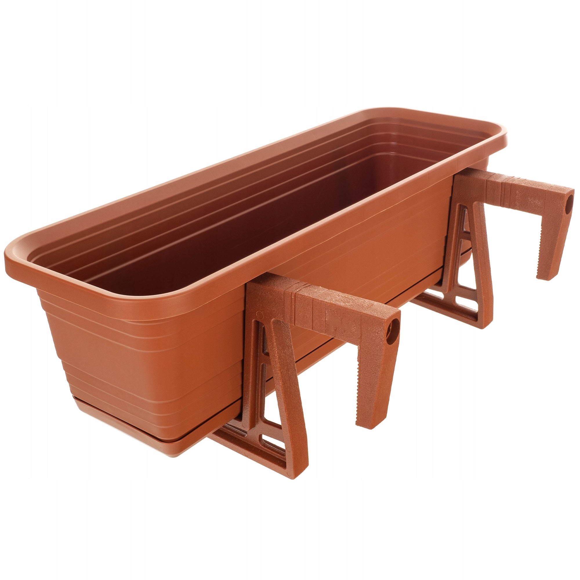 BALCONY BOX FLOWER POT 50cm HANDLES STAND BALCONY BALUSTRADE Maximum width 11.5 cm