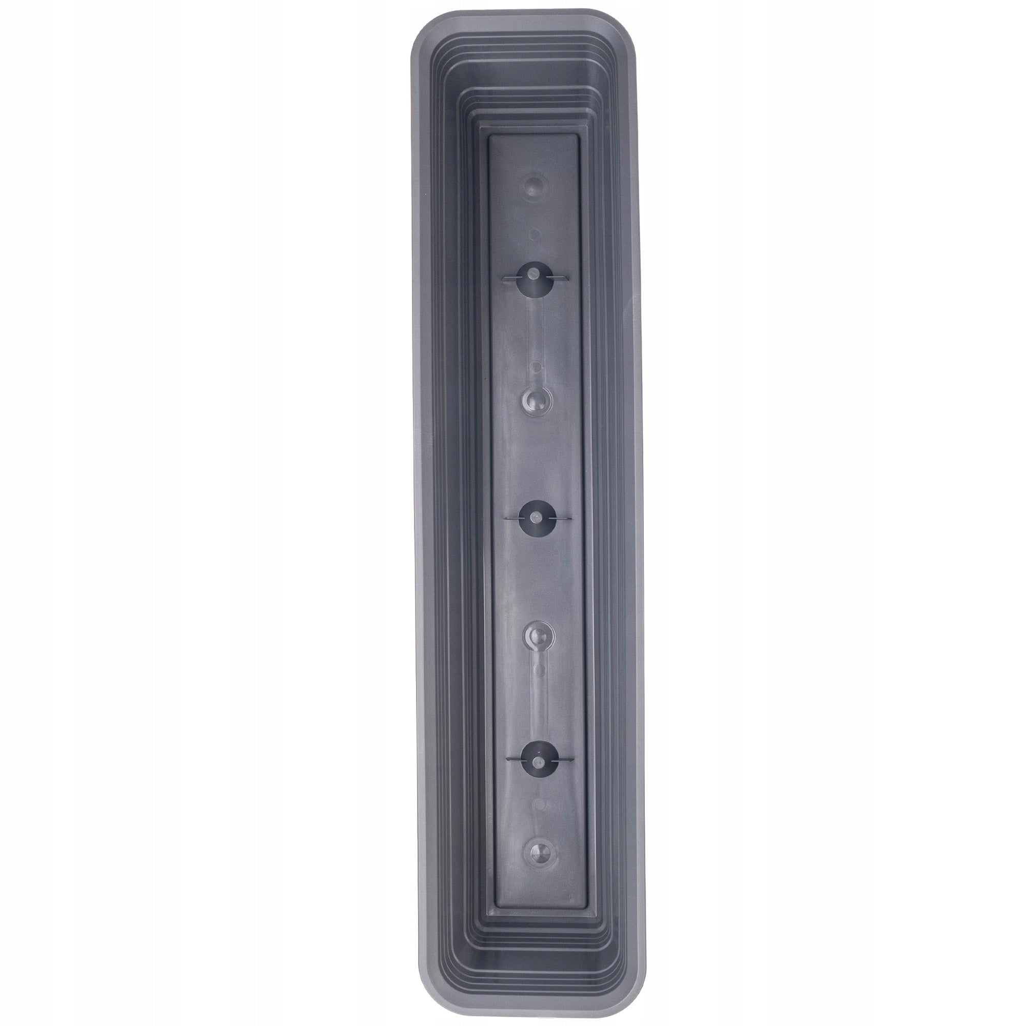 BALCONY BOX FLOWER POT 80cm ANTHRACITE FLOWER BOX KADAX Material synthetic material