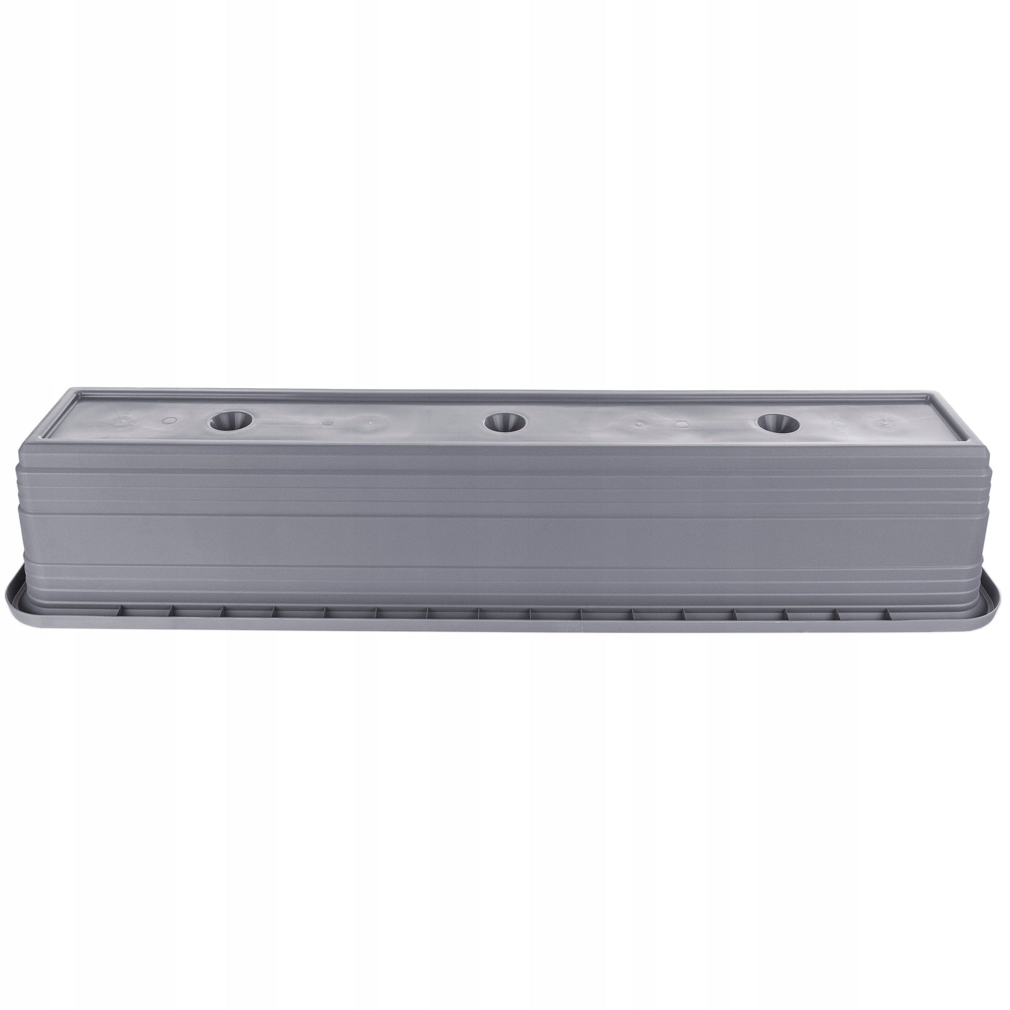 BALCONY BOX FLOWER POT 80cm ANTHRACITE FLOWER BOX KADAX Product height 14.5 cm