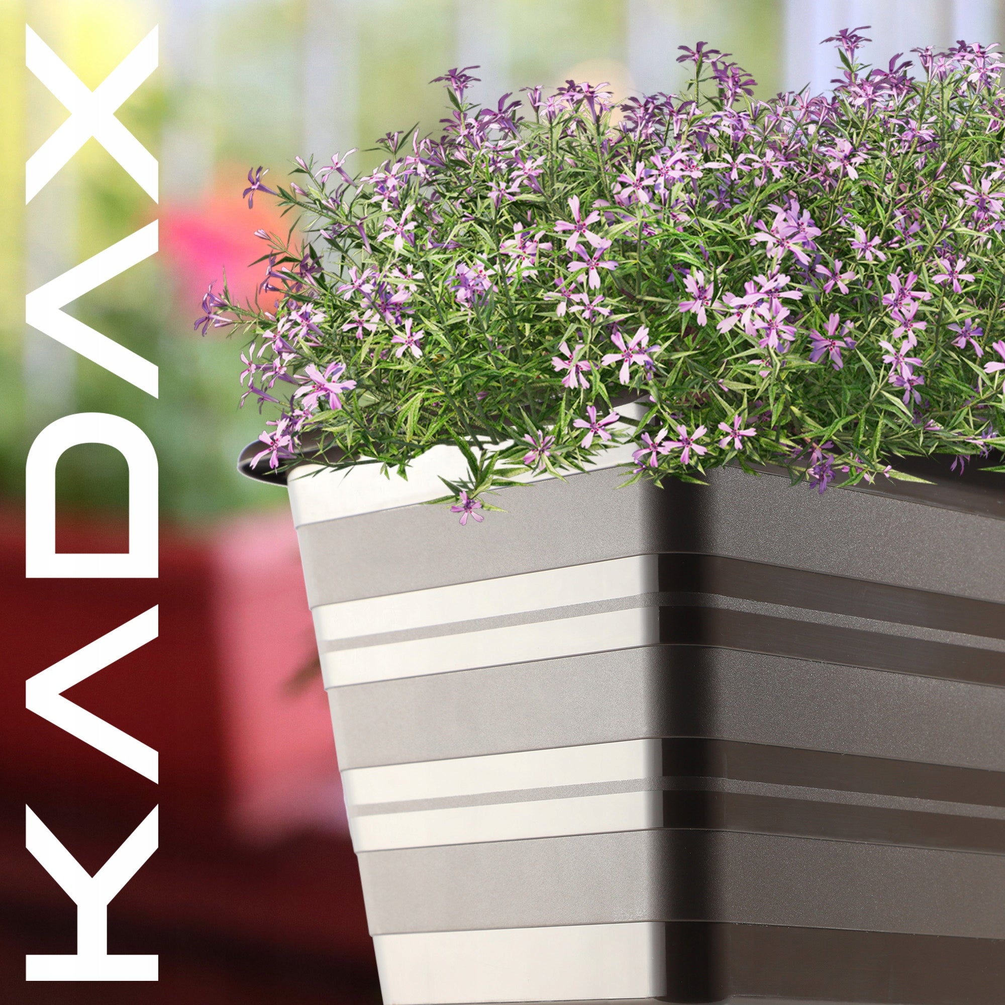 BALCONY BOX FLOWER POT LARGE 40cm FLOWERS PACKAGE 4 PCS FLOWERBED Maximum width 17 cm