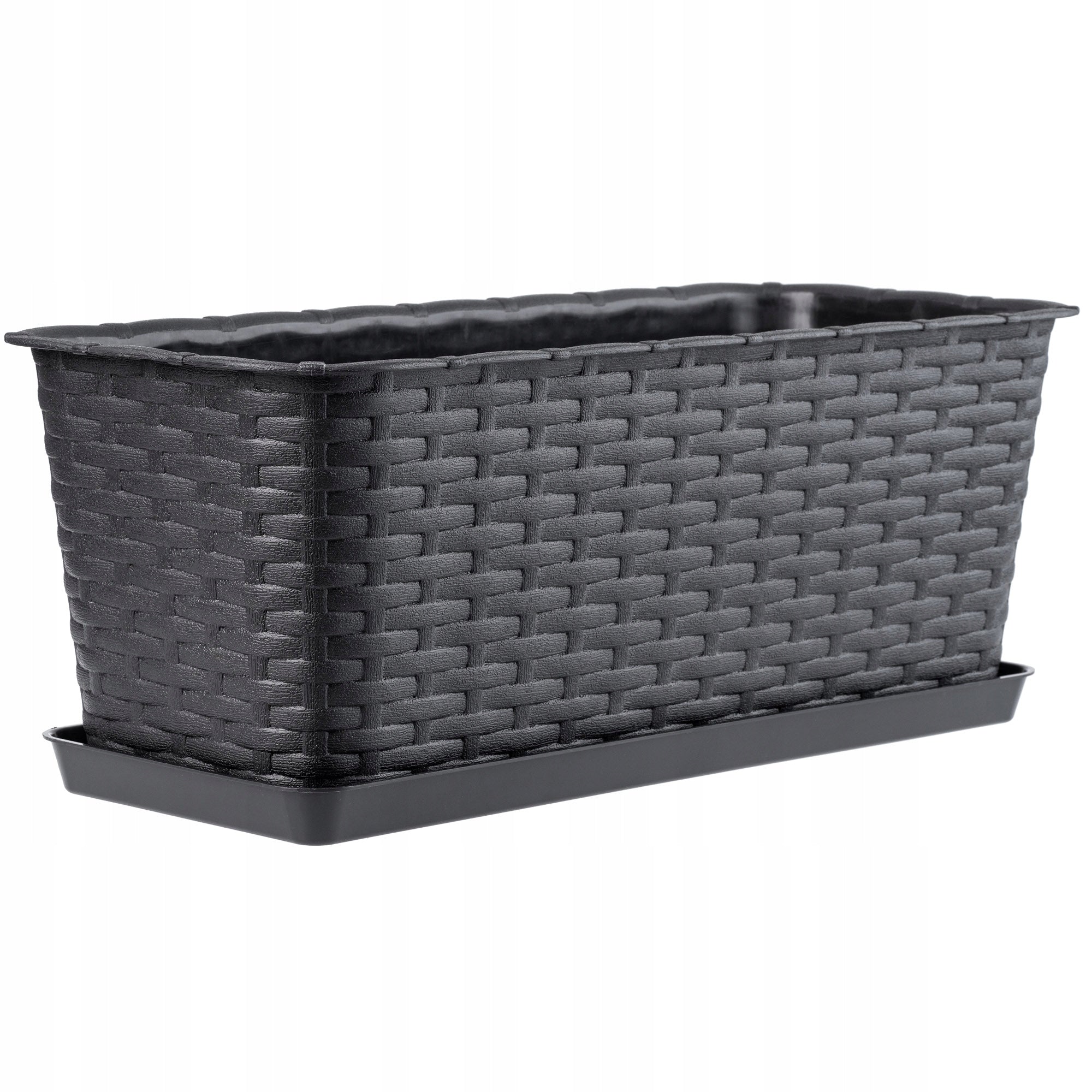 BALCONY BOX FLOWER POT WITH FLOWER STAND 40 cm ANTHRACITE EAN (GTIN) 5903699418727