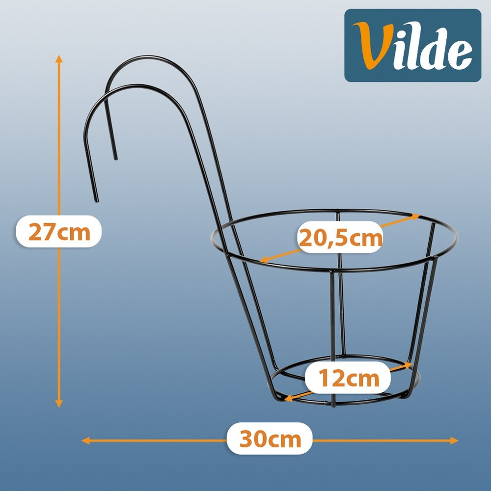 BALCONY POT Holder Stand Railing Hanger Balcony Barrier Brand Vilde