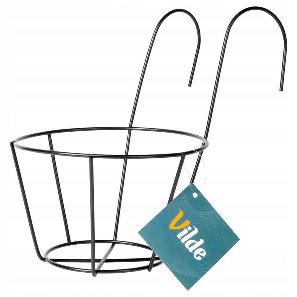 BALCONY POT Holder Stand Railing Hanger Balcony Barrier Color black