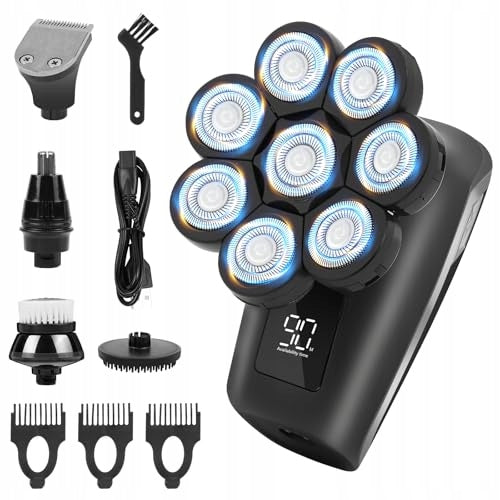 BALD HEAD SHAVER MEN'S IPX6 WATERPROOF 5IN1 SET FOR MEN Brand no brand