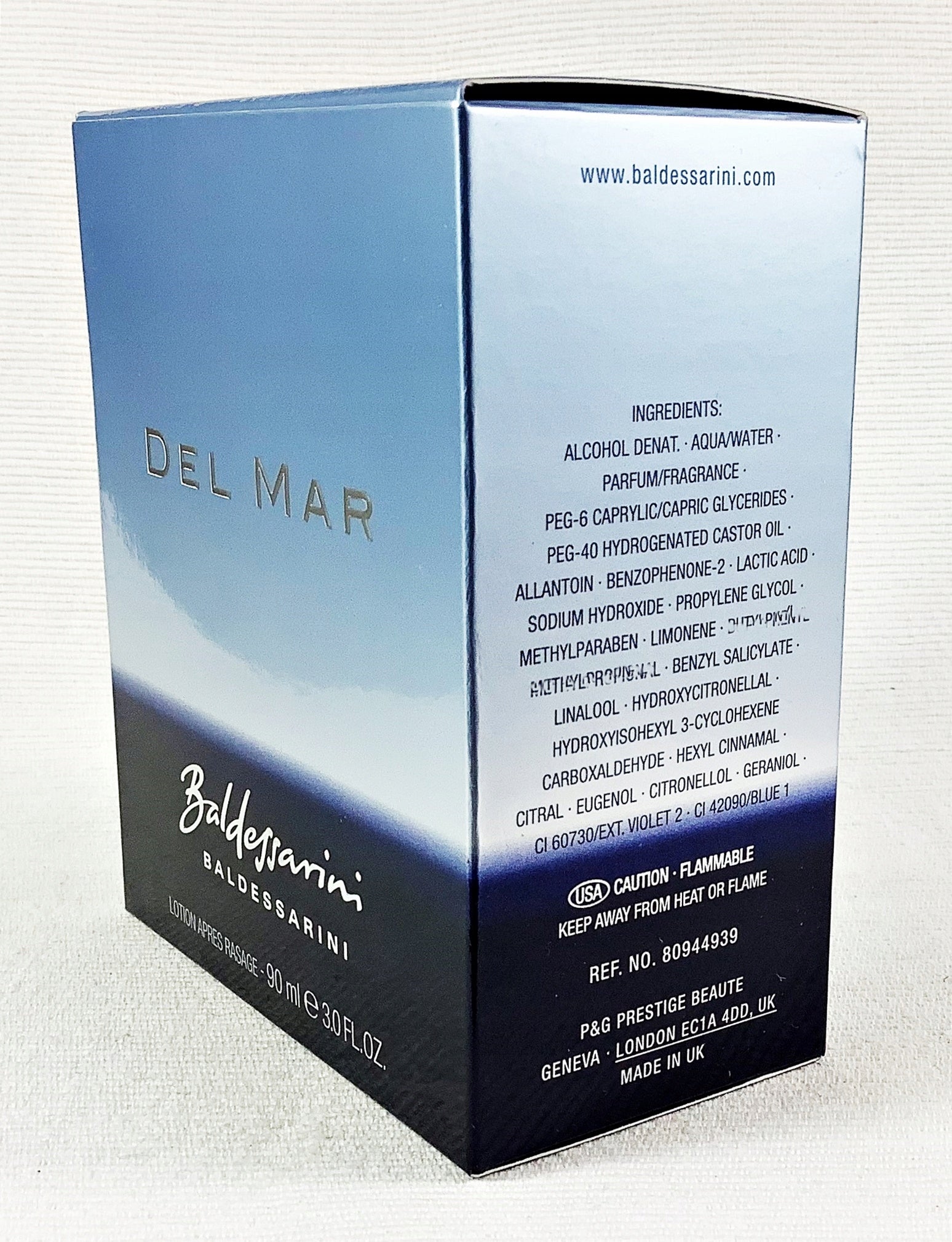 BALDESSARINI DEL MAR 90 ML AFTER SHAVE WATER UNIQUE Manufacturer code 737052449371