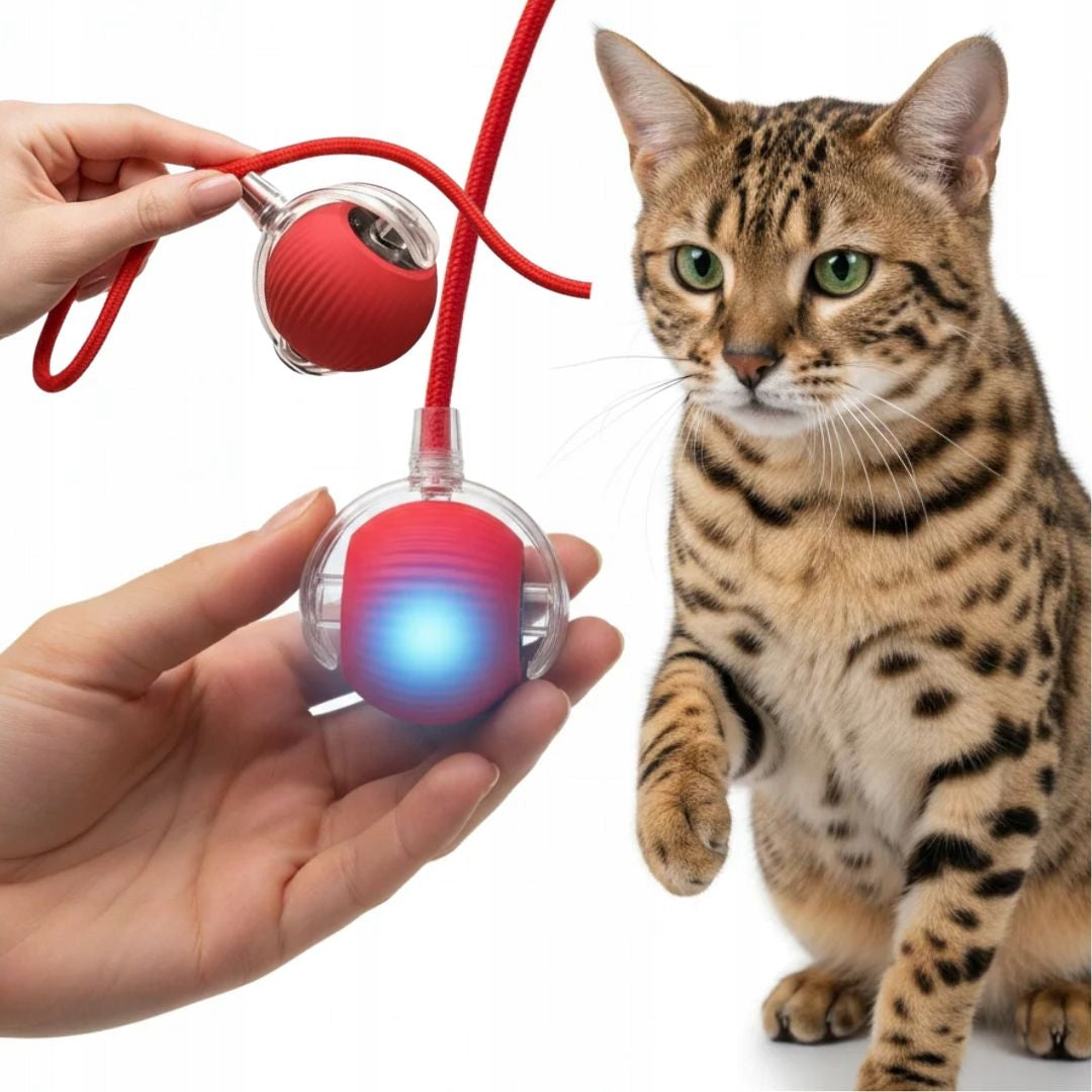BALL CAT TOY LED INTERACTIVE ESCAPING FOR INDEPENDENT PLAY Packaging status original