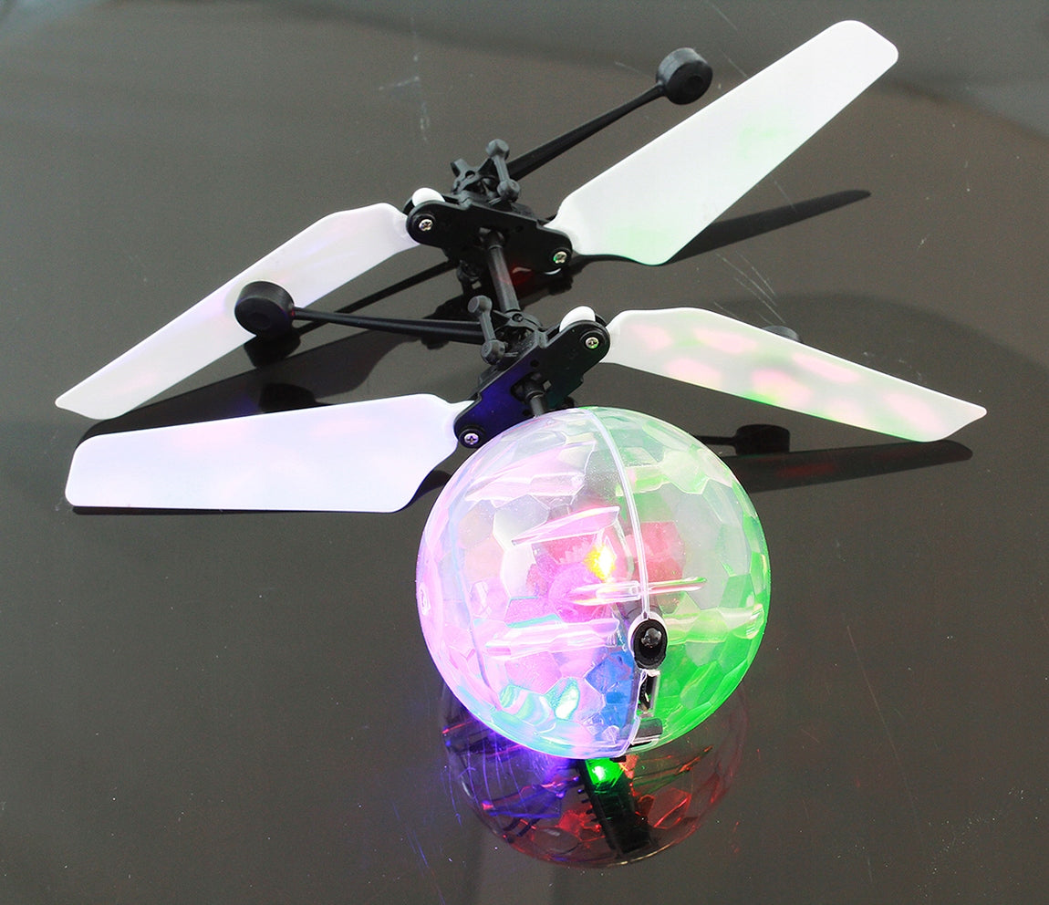 BALL FLYING OVER THE HAND CONTROLLED BY HAND GLOWING MAGIC DRONE HELICOPTER Packaging status original