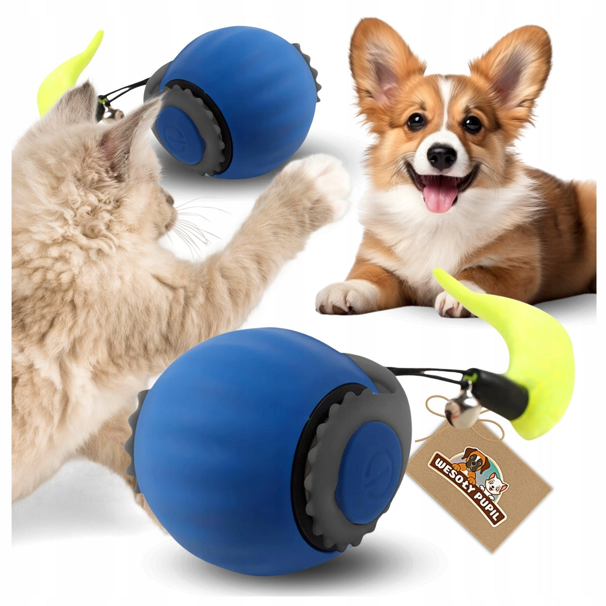 BALL INTERACTIVE TOY for cat dog USB electric vibration