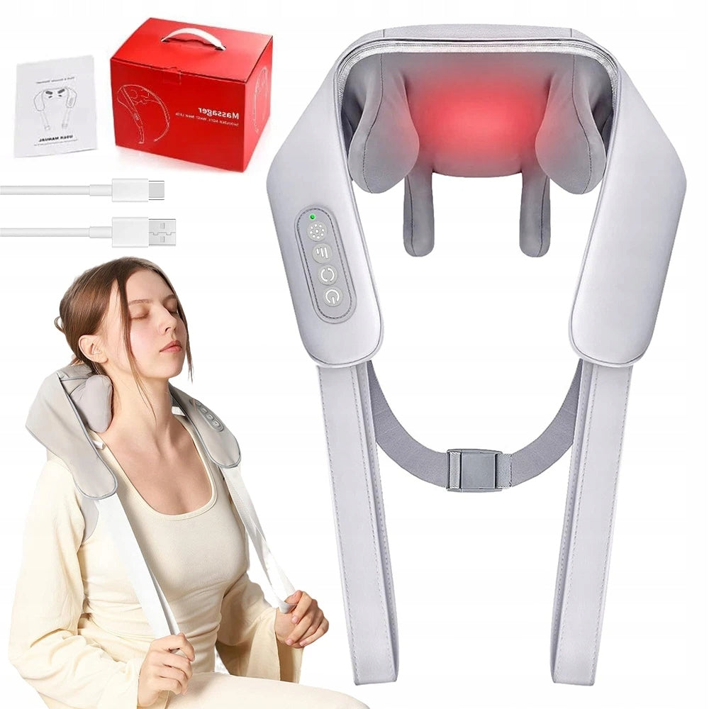 BALL NECK MASSAGER 360° TWO-WAY ROTATION HEATING SKIN COMPACT