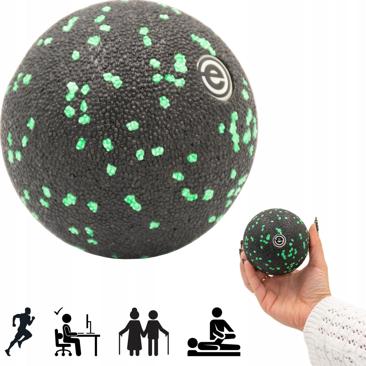 BALL ROLLER FOR POINT MASSAGE MUSCLES HARD EPP 8cm ENERO FIT