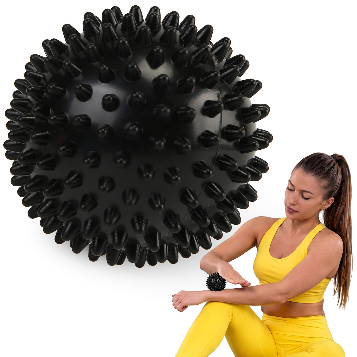 BALL WITH SPIKES FOR MASSAGE CORNIX REHABILITATION SENSORY HEDGEHOG 7CM