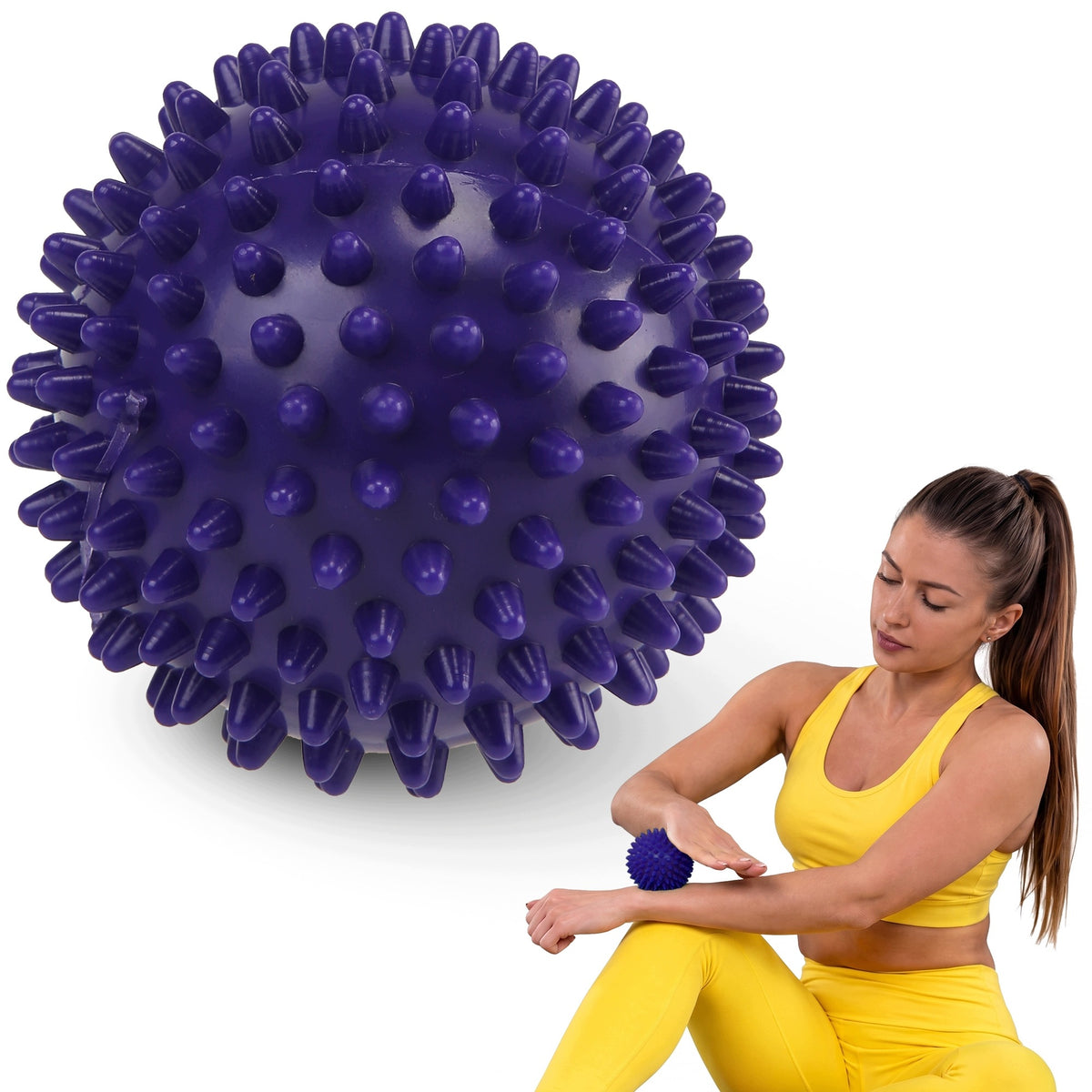 BALL WITH SPIKES FOR MASSAGE CORNIX REHABILITATION SENSORY HEDGEHOG 7CM