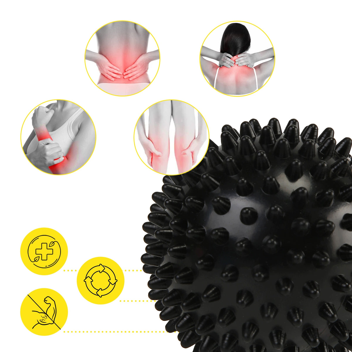 BALL WITH SPIKES FOR MASSAGE CORNIX SENSORY HEDGEHOG REHABILITATION 9CM Manufacturer code XR-0513