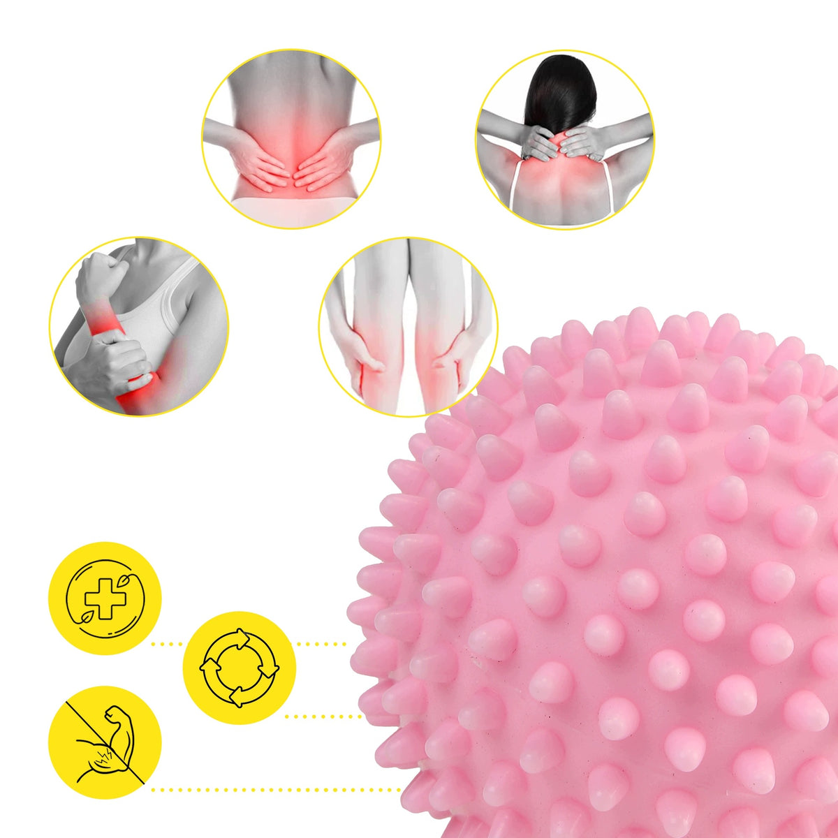 BALL WITH SPIKES FOR MASSAGE CORNIX SENSORY HEDGEHOG REHABILITATION 9CM Manufacturer code XR-0515