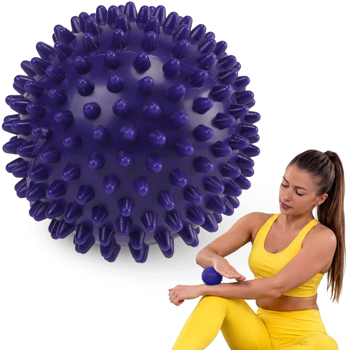 BALL WITH SPIKES FOR MASSAGE CORNIX SENSORY HEDGEHOG REHABILITATION 9CM