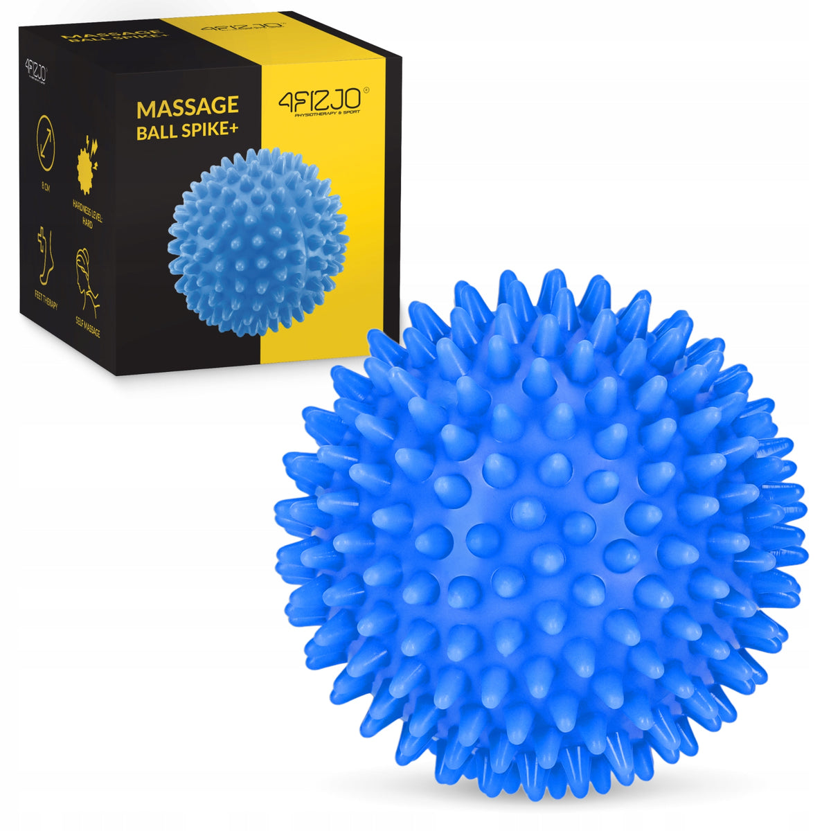 BALL WITH SPIKES REHABILITATION HEDGEHOG FOR SENSORY MASSAGE HARD 8 CM