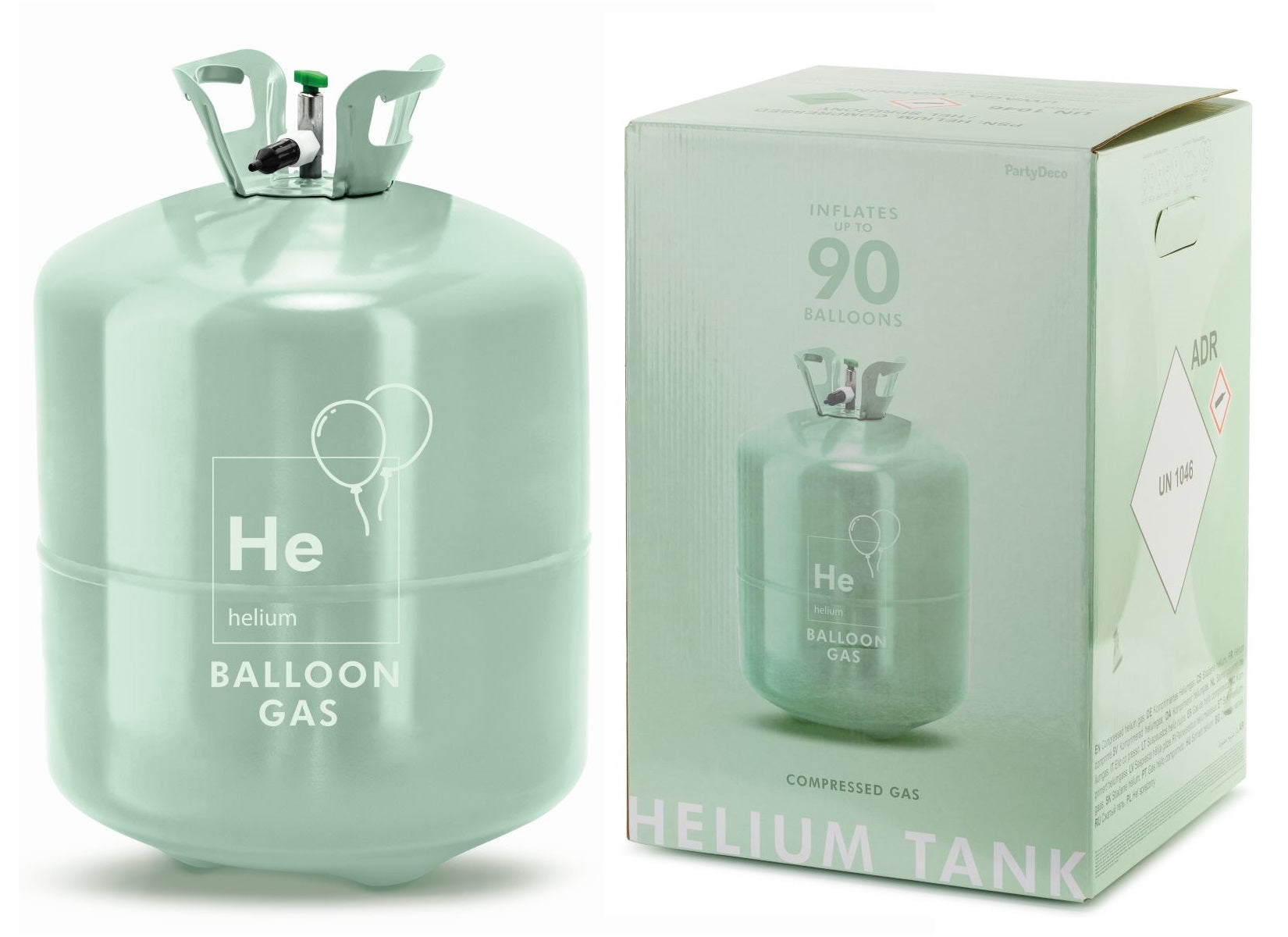 BALLOON HELIUM large helium bottle for 90 balloons 0,59 m3 for birthday wedding
