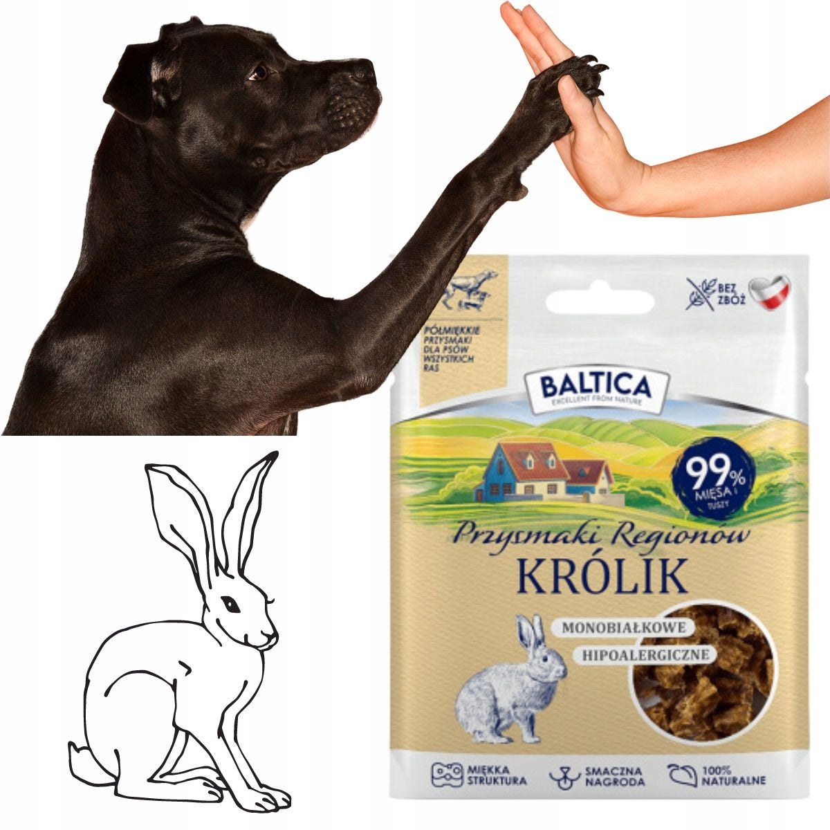 BALTICA DELICACIES OF RABBIT REGIONS (SEMI-SOFT) 30G Flavor rabbit
