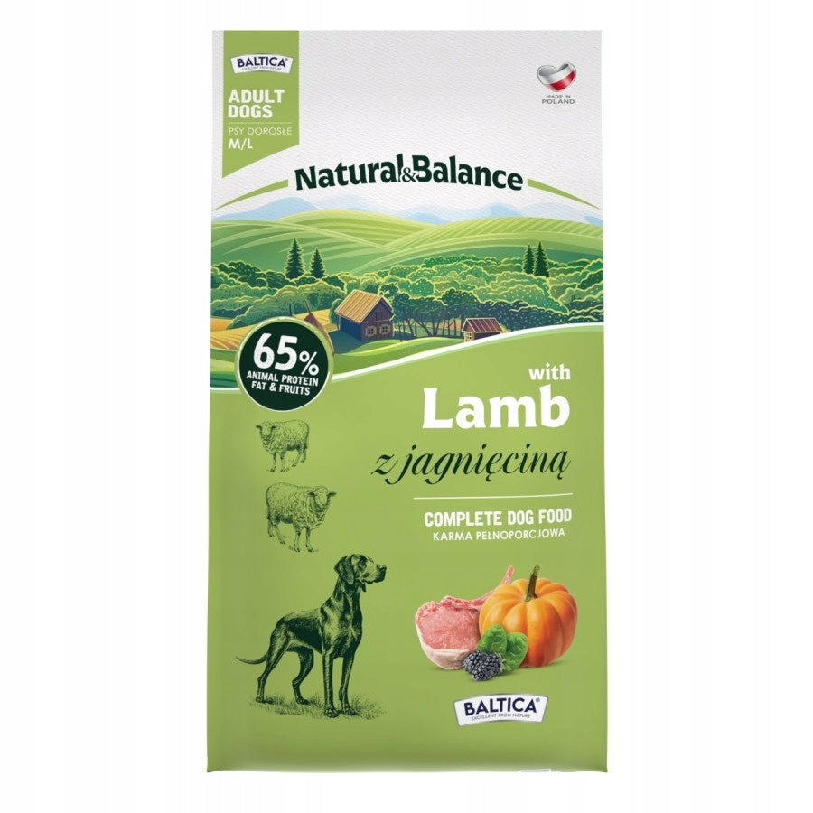 BALTICA Dry food for PSA NATURAL&BALANCE Lamb M/L 9kg