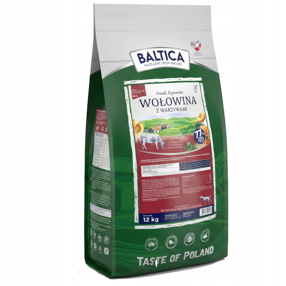 BALTICA FLAVORS OF REGIONS BEEF WITH VEGETABLES ML 12kg FOR MEDIUM BREEDS Packaging status original