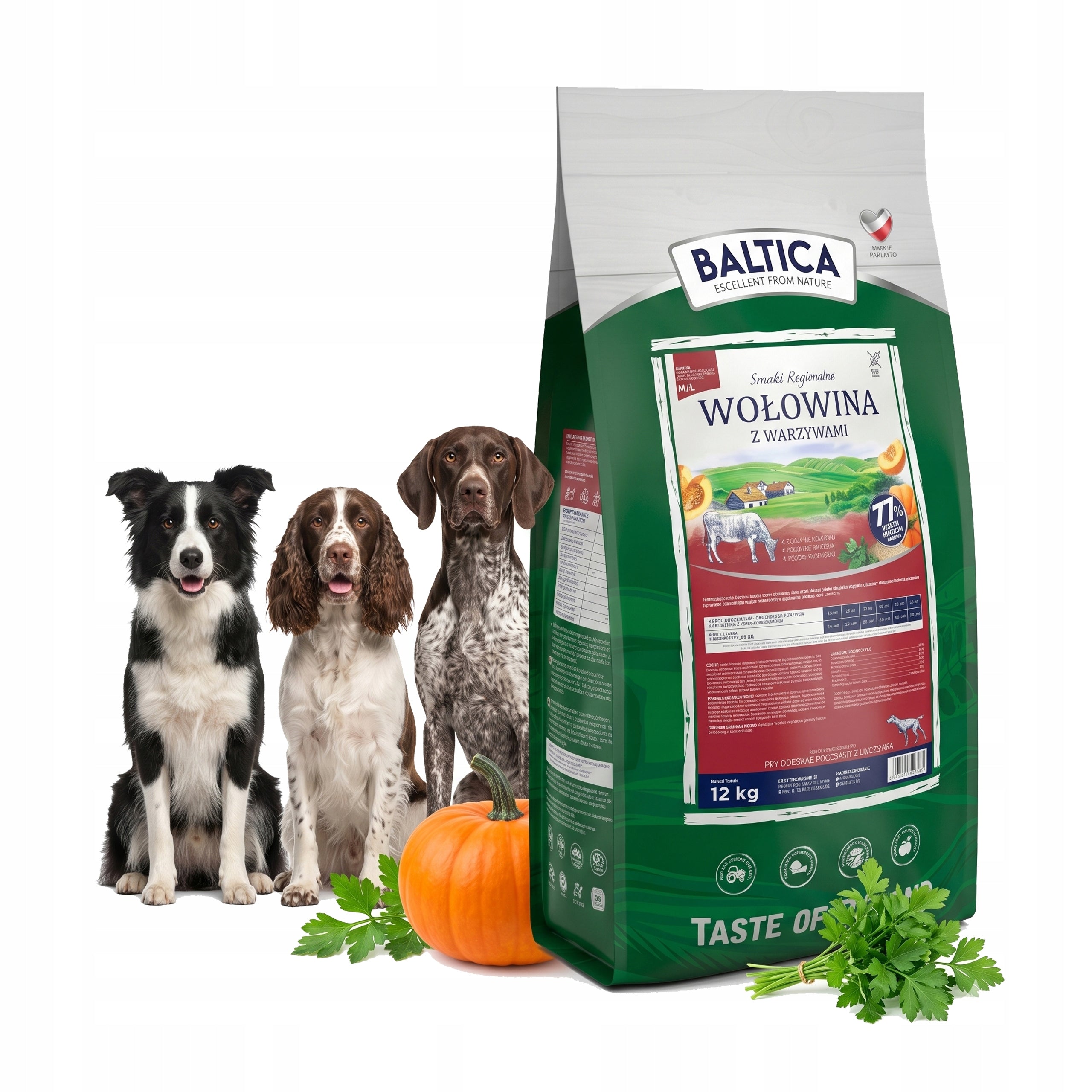 BALTICA FLAVORS OF REGIONS BEEF WITH VEGETABLES ML 12kg FOR MEDIUM BREEDS