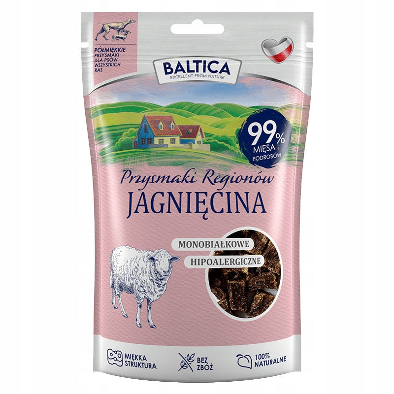 BALTICA LAMB TREATS 80G NATURAL SEMI-SOFT DOG TRAINERS
