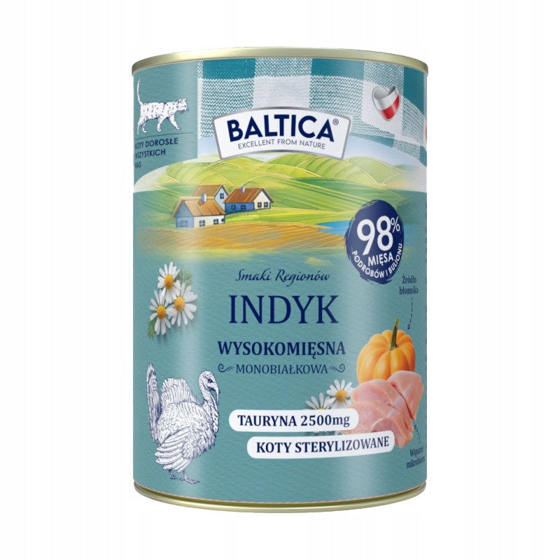 BALTICA Tastes of Regions Adult Cat Turkey 400g WET FOOD