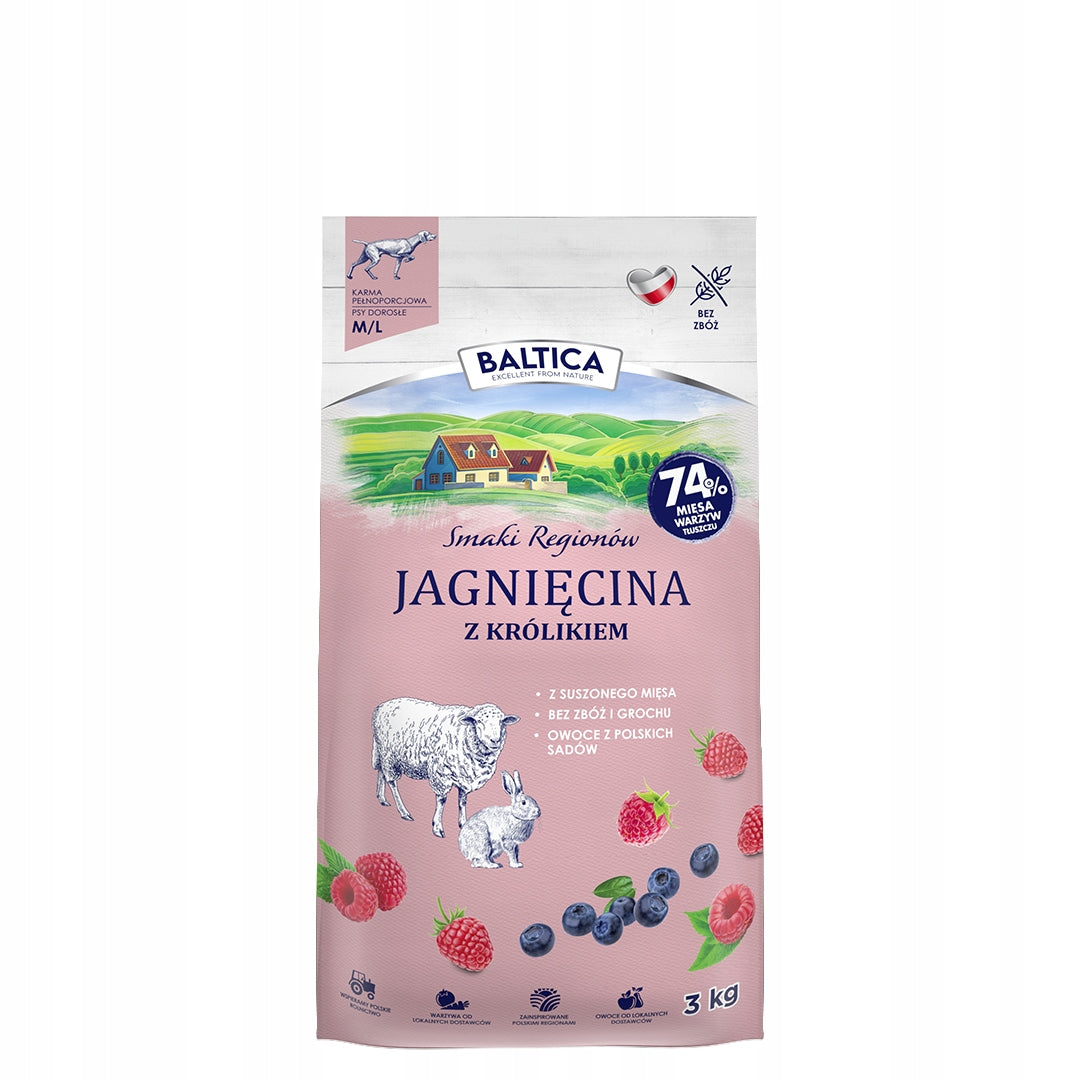 BALTICA dry dog food Lamb rabbit M/L 3kg Manufacturer code B398