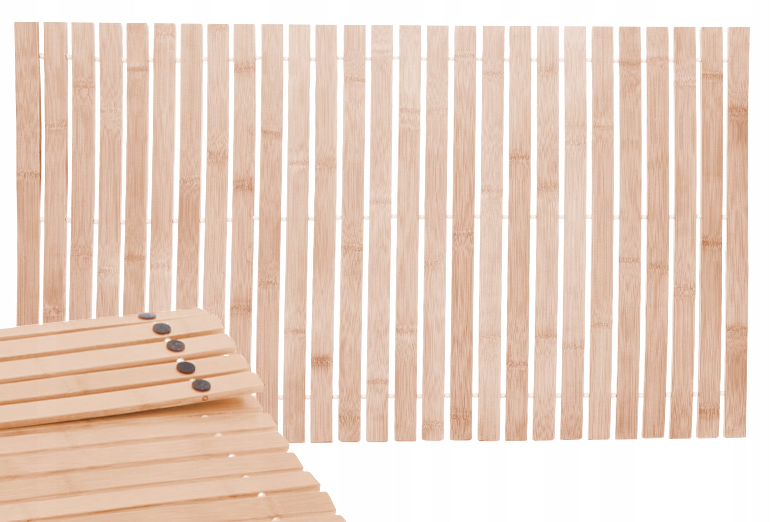 BAMBOO BATHROOM MAT WOODEN NON-SLIP RUG LARGE 50x80 cm