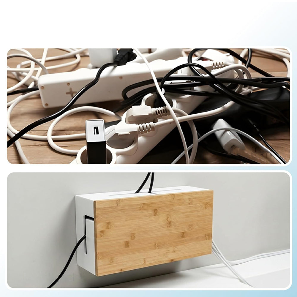 BAMBOO CABLE MASKING BOX WITH WALL VENTILATION Brand no brand