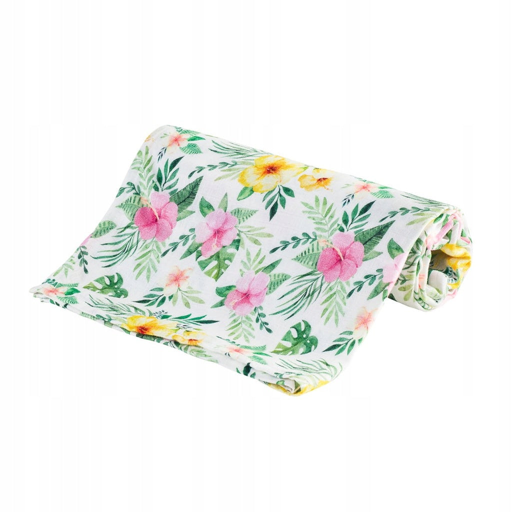 BAMBOO DIAPER 100% 30x30 FLOWERS
