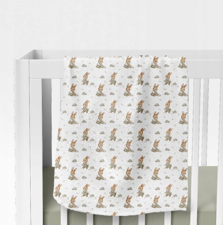 BAMBOO DIAPER 40x40 BUNNIES/CAR Manufacturer code BL318
